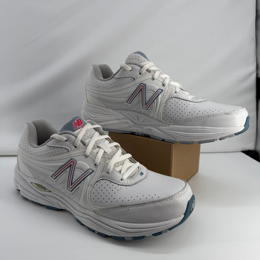New Balance 840 White Leather Walking Shoes WW840WP Womens 11 B ABZORB